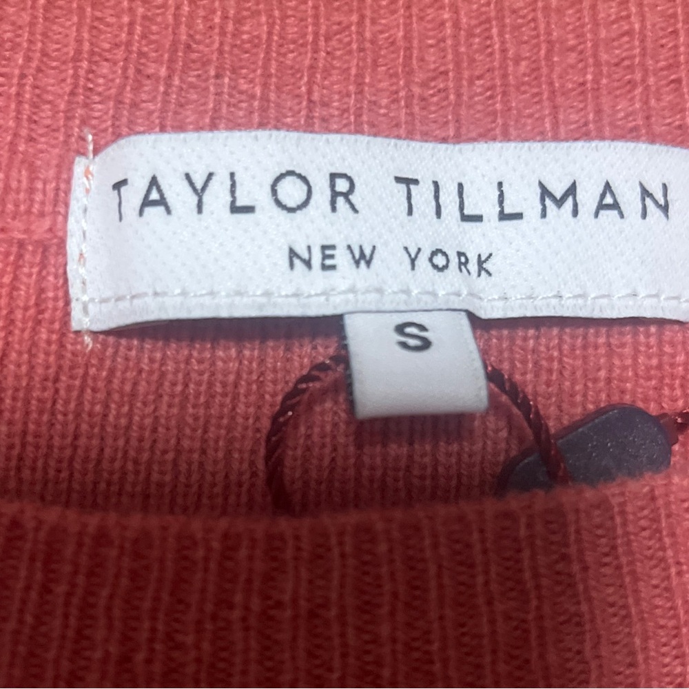 NWT Taylor Tillman Wool Blend Elegant Pink Bow Women's Sweater - Picture 2 of 5